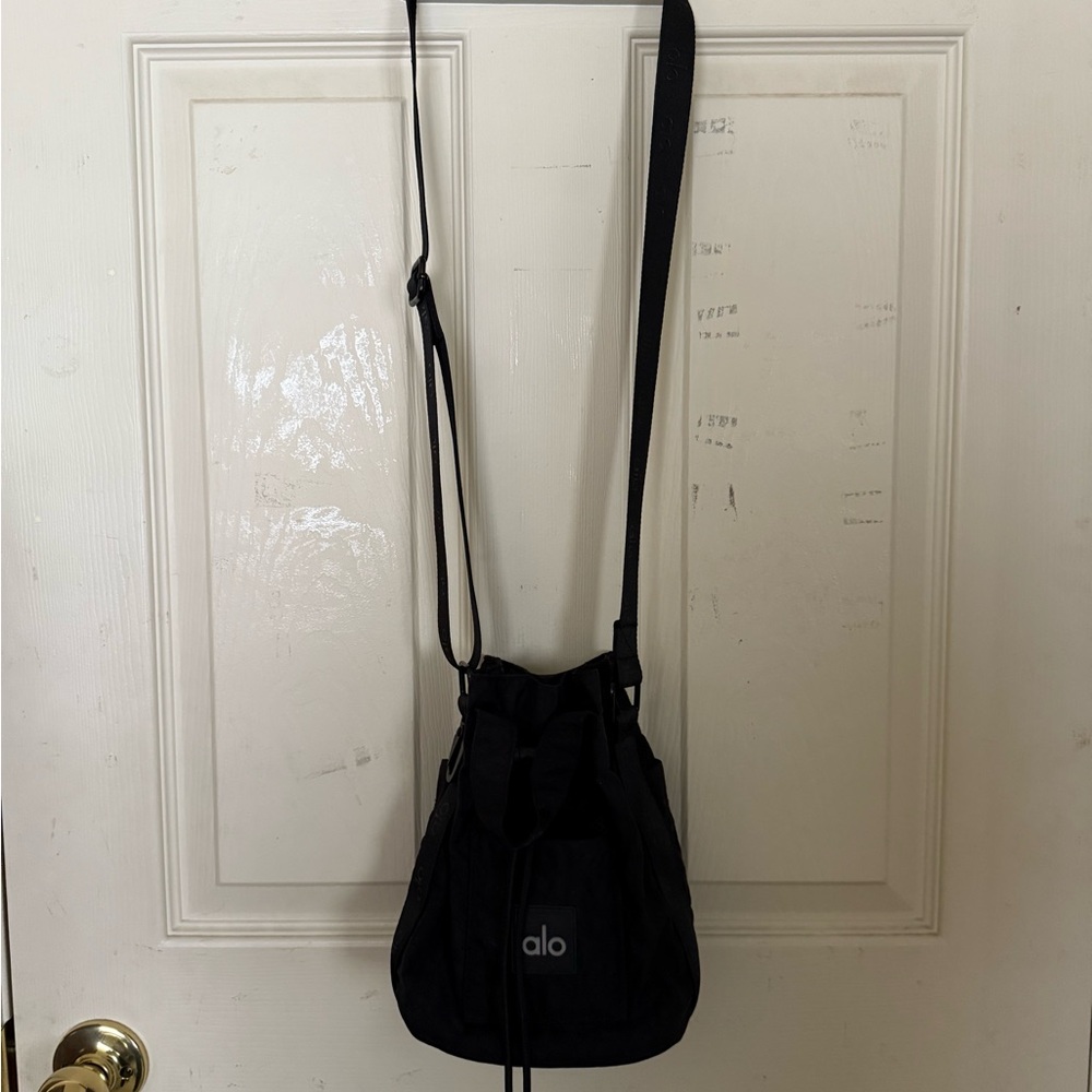Alo Black Bucket Crossbody Bag